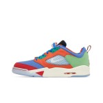 Air Jordan 5 Retro Low Doernbecher DR6287-486 Multicolor Sneakers with Translucent Sole