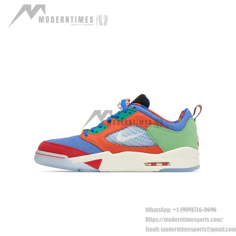 Air Jordan 5 Retro Low Doernbecher DR6287-486 Multicolor Sneakers with Translucent Sole