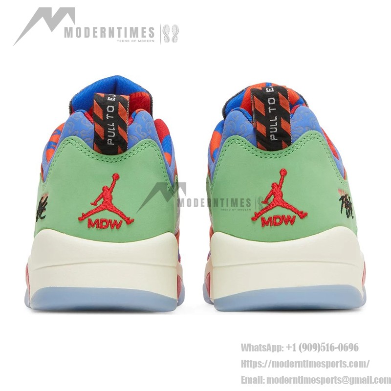 Air Jordan 5 Retro Low Doernbecher DR6287-486 Multicolor Sneakers with Translucent Sole