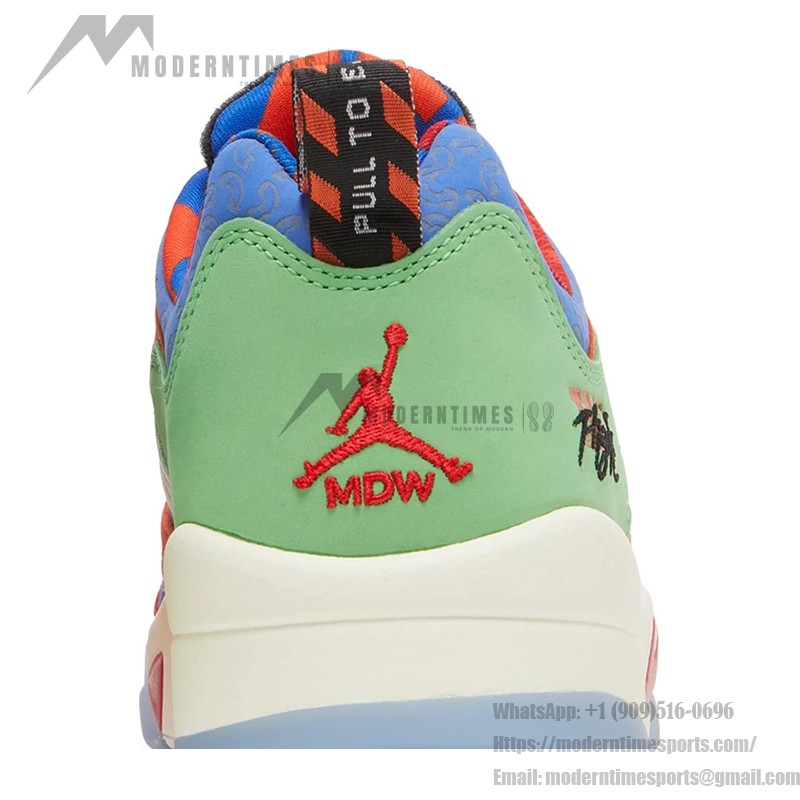 Air Jordan 5 Retro Low Doernbecher DR6287-486 Multicolor Sneakers with Translucent Sole