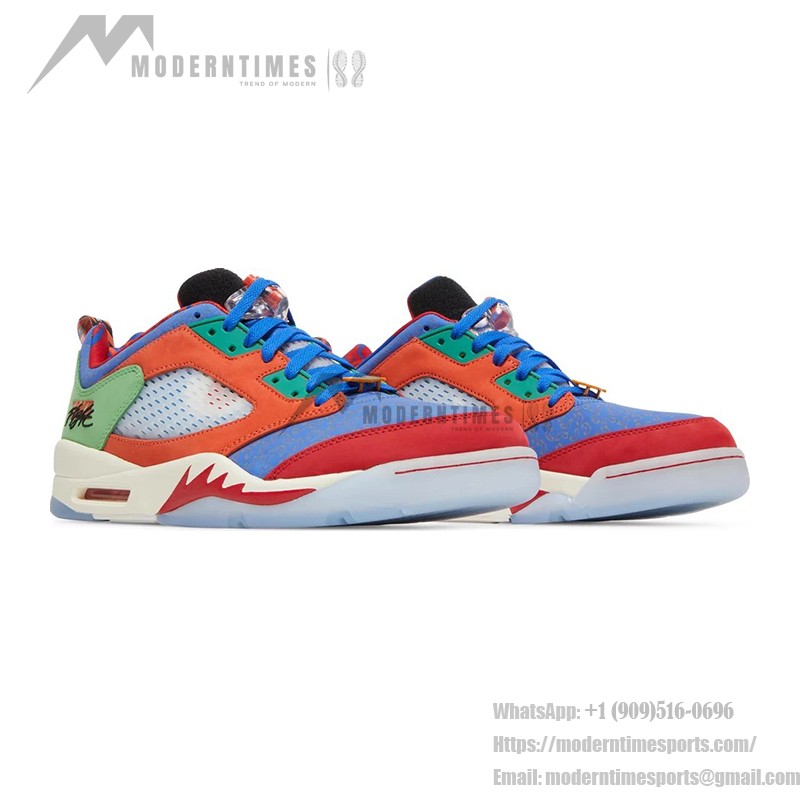 Air Jordan 5 Retro Low Doernbecher DR6287-486 Multicolor Sneakers with Translucent Sole