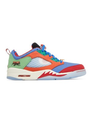 Air Jordan 5 レトロ ロー Doernbecher DR6287-486 – 半透明ソールとエアクッションを備えたマルチカラー スニーカー