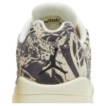 Air Jordan 5 Low DA8016-100 Beige Canvas Sneakers with Botanical Prints and Translucent Sole