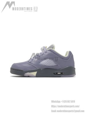 Air Jordan 5 Low FJ4563-500 - Indigo Haze Sneakers with Reflective Tongue & Translucent Sole