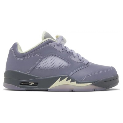 Air Jordan 5 Low FJ4563-500 - Indigo Haze Sneakers with Reflective Tongue & Translucent Sole