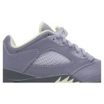 Air Jordan 5 Low FJ4563-500 Indigo Haze Sneakers with Reflective Tongue and Translucent Sole