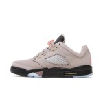 Air Jordan 5 Low DX6325-204 Beige & Black Sneakers with Translucent Sole and Color Accents