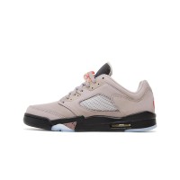 Air Jordan 5 Low DX6325-204 - Beige & Black Sneakers with Translucent Sole & Iconic Color Accents