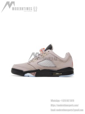 Air Jordan 5 Low DX6325-204 - Beige & Black Sneakers with Translucent Sole & Iconic Color Accents