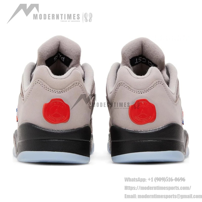 Air Jordan 5 Low DX6325-204 Beige & Black Sneakers with Translucent Sole and Color Accents