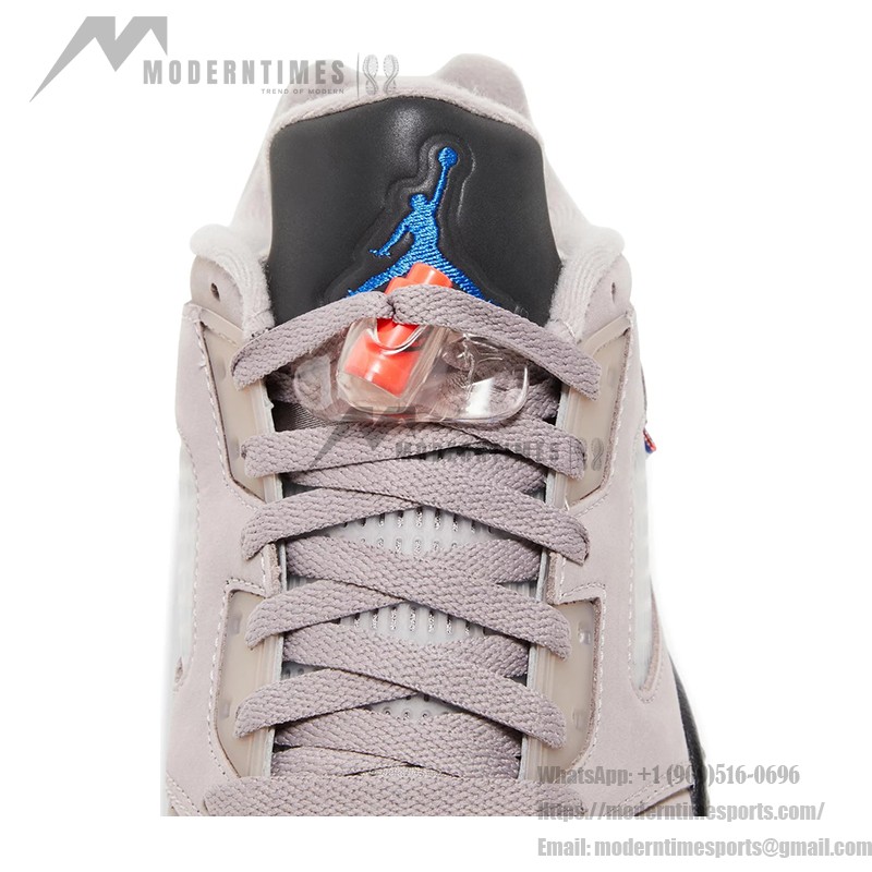 Air Jordan 5 Low DX6325-204 Beige & Black Sneakers with Translucent Sole and Color Accents