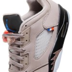 Air Jordan 5 Low DX6325-204 Beige & Black Sneakers with Translucent Sole and Color Accents