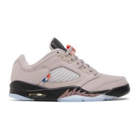 Air Jordan 5 Low DX6325-204 - Beige & Black Sneakers with Translucent Sole & Iconic Color Accents