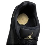 Air Jordan 5 Low DJ1094-001 Black Leather Sneakers with Gold Accents and Reflective Tongue