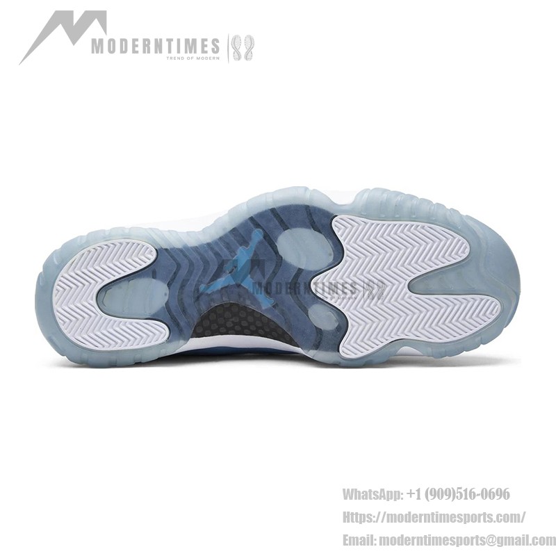 Air Jordan 11 Retro University Blue 717602-900 - Blue and White Sneaker with Patent Leather Finish