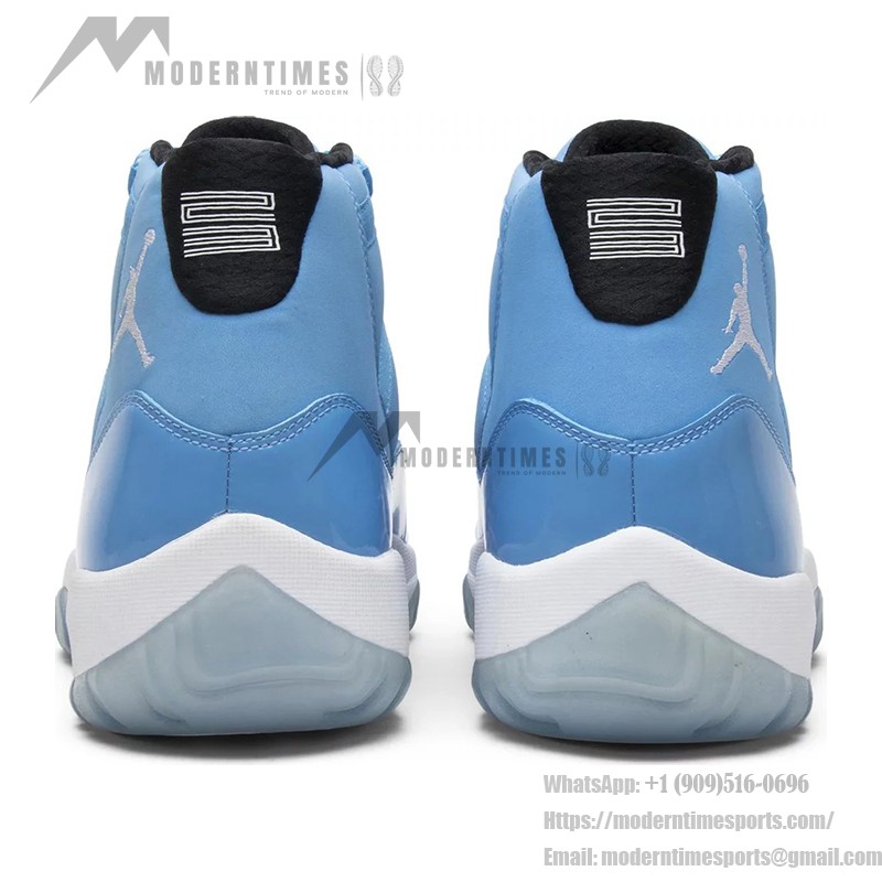 Air Jordan 11 Retro University Blue 717602-900 - Blue and White Sneaker with Patent Leather Finish