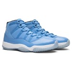 Air Jordan 11 Retro University Blue 717602-900 - Blue and White Sneaker with Patent Leather Finish