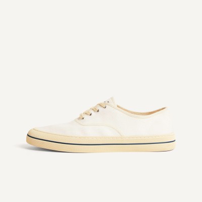 Loro Piana Nantucket Walk Sneaker FAR1445 A018 Natural White – Premium Minimalist Summer Sneakers for Men & Women | Luxury Italian Canvas Shoes