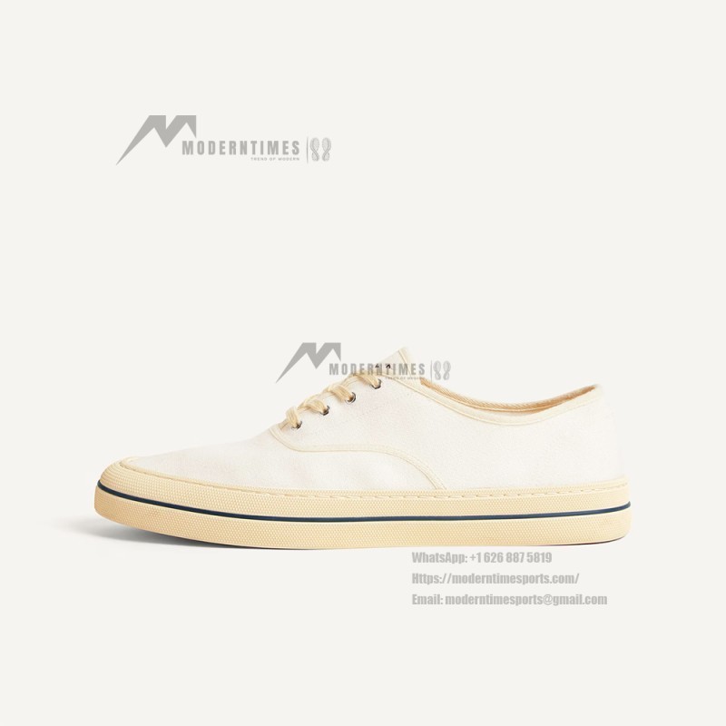 Loro Piana Nantucket Walk Sneaker FAR1445 A018 Natural White luxury summer canvas sneakers