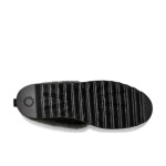 UGG Women's Platform Moccasin 1166733 in Black with Fold-Over Sheepskin Collar