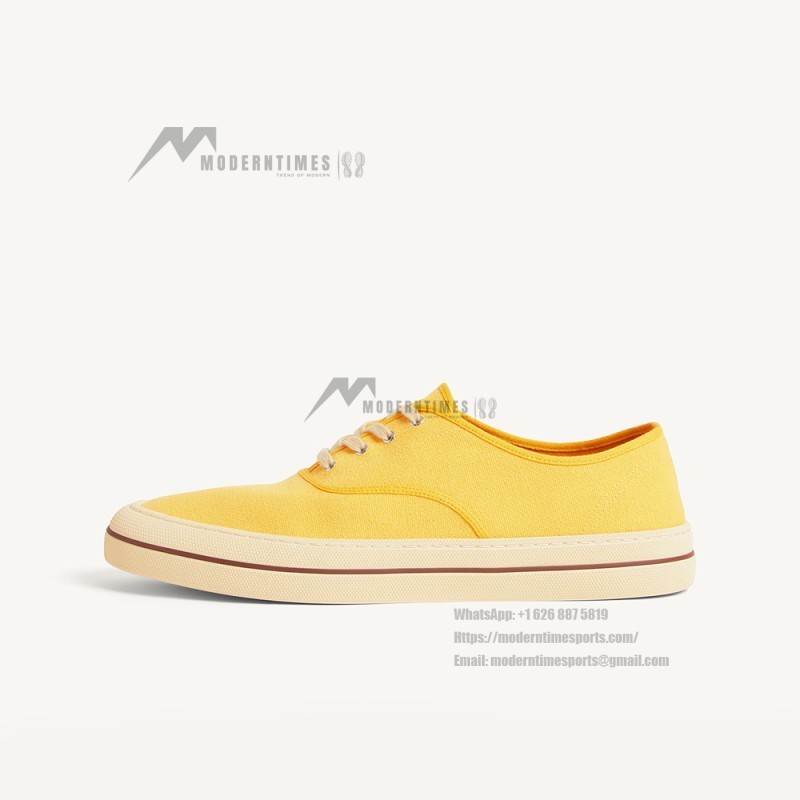 Loro Piana Nantucket Walk Sneaker FAR1445 20I8 Minty Lemon luxury canvas resort sneakers