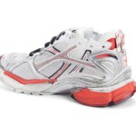 Balenciaga Runner Sneakers - Bold Silver and Red Sneakers with Superior Comfort