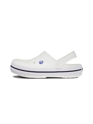 Crocs Beach Unisex White Sandals 11016-100 – Lightweight, Comfortable, Slip-Resistant Beach Shoes for Men and Women