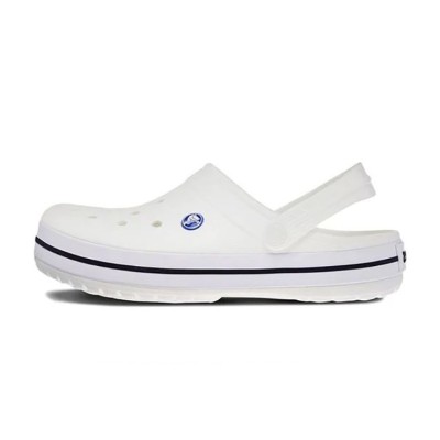 Crocs Beach Unisex White Sandals 11016-100 – Lightweight, Comfortable, Slip-Resistant Beach Shoes for Men and Women