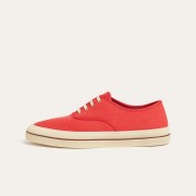 Loro Piana Nantucket Walk Sneaker FAR1445 R354 Red Tango – Premium Vintage Inspired Canvas Sneakers for Men & Women | Luxury Italian Lifestyle Shoes
