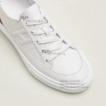 HERMES Deep leather sneakers H231888ZH1W440 white low-top unisex luxury shoes