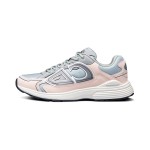 DIOR B30 3SN279ZRA H840 Grey Light Pink – Luxury Unisex Sneakers DIOR B30 Grey Light Pink Sneakers Front View – Model 3SN279ZRA H840