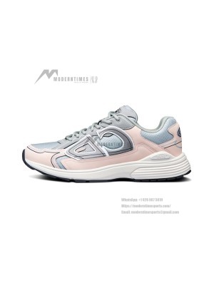 DIOR B30 Sneakers Grey Light Pink 3SN279ZRA H840 | Luxury Unisex Shoes