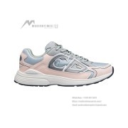 DIOR B30 Sneakers Grey Light Pink 3SN279ZRA H840 | Luxury Unisex Shoes
