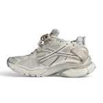 Balenciaga Men's Runner Sneaker - Beige and Grey Design with Premium Comfort