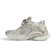 Balenciaga Men's Runner Sneaker - Sleek Beige and Grey Design with Superior Comfort for Street Style