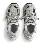 Balenciaga Men's Runner Gradient Sneaker - Black & White Design for Street Style