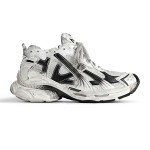 Balenciaga Men's Runner Gradient Sneaker - Black & White Design for Street Style