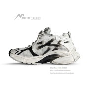 Balenciaga Men's Runner Gradient Sneaker - Bold Black & White Design with Premium Comfort for Street Style