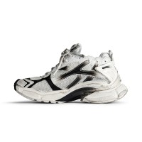 Balenciaga Men's Runner Gradient Sneaker - Bold Black & White Design with Premium Comfort for Street Style