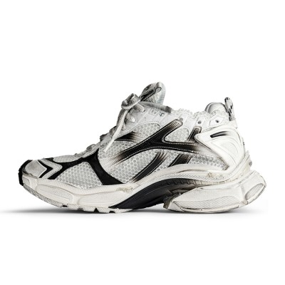 Balenciaga Men's Runner Gradient Sneaker - Bold Black & White Design with Premium Comfort for Street Style