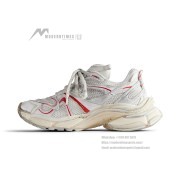 Balenciaga Runner 2.0 Sneaker - White & Red Futuristic Design with Premium Comfort for Street Style