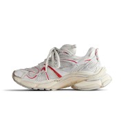 Balenciaga Runner 2.0 Sneaker - White & Red Futuristic Design with Premium Comfort for Street Style