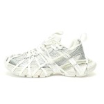 Balenciaga Runner Kith Four.Color 7.0 - Futuristic All-White Sneakers with Strap Design