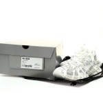 Balenciaga Runner Kith Four.Color 7.0 - Futuristic All-White Sneakers with Strap Design