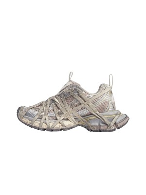 Balenciaga Runner Kith Four.Color 7.0 734734 W3XL4 9191 - Bold Strapped Design with Multi-Layered Beige Tones for a Futuristic Look