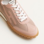 HERMES Jet Sneakers Rose Cancan Rose Aquarelle women luxury pink sneakers side view