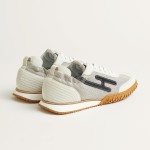 HERMES Jet Sneaker Multicolore Prunoir luxury designer sport shoe side view