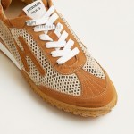 HERMES Jet Sneakers H251134Zv5K340 Beige Lin Naturel luxury mesh sneakers side view