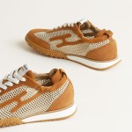 HERMES Jet Sneakers H251134Zv5K340 Beige Lin Naturel luxury mesh sneakers side view