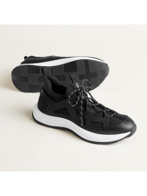 HERMES Katana Sneakers H251981ZH01390 Noir – Men’s Luxury Black Sport Sneakers with Lightweight Cushioning